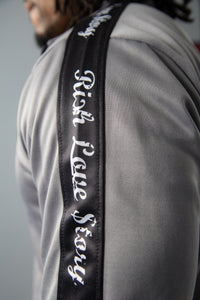Rich Love $tory Gray Polyester Fleece Track Suit (Men)