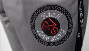 Rich Love $tory Gray Polyester Fleece Track Suit (Men)