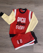 Load image into Gallery viewer, Rich Love $tory Track Suit Red (Unisex)
