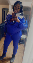 Load image into Gallery viewer, Rich Love $tory Blue Polyester Fleece Track Suit (Unisex)