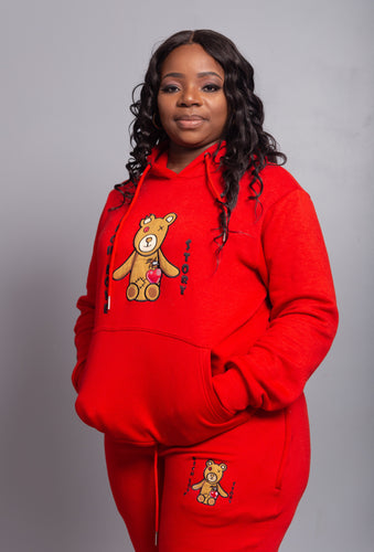 Rich Love $tory Bear Tracksuits Red(Unisex)