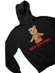 Pullover Rich Love $tory Bear Hoodie Black (Unisex)