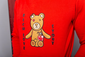 Rich Love $tory Bear Tracksuits Red(Unisex)