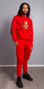 Rich Love $tory Bear Tracksuits Red(Unisex)